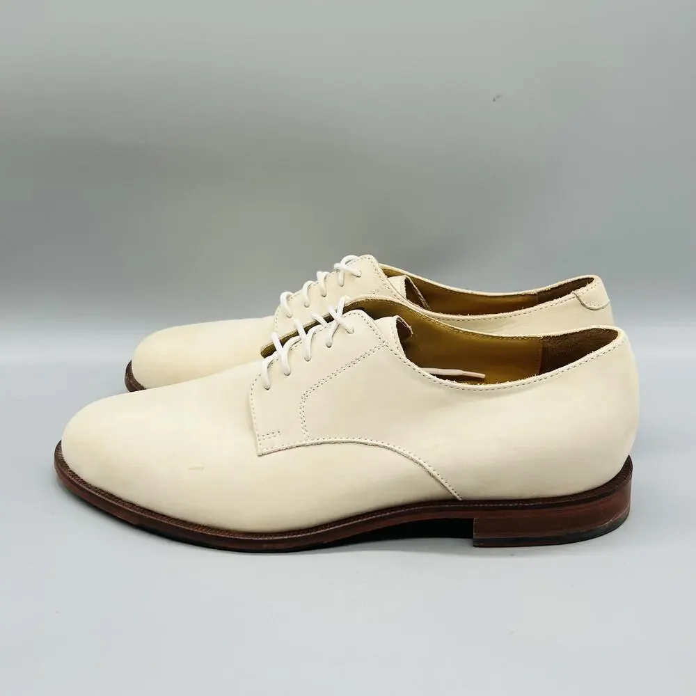 Cole Haan Shoes Mens 10.5 White Nubuck Grand OS Derby Oxford Lace Up Dress